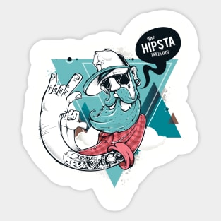 the hipsters are coming Sticker